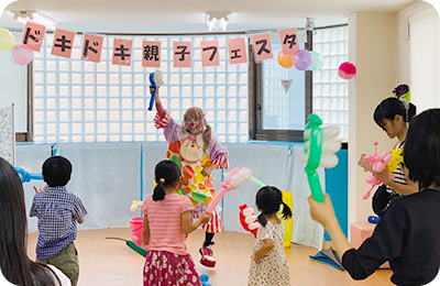 小児歯科　どきどき親子フェスタの様子